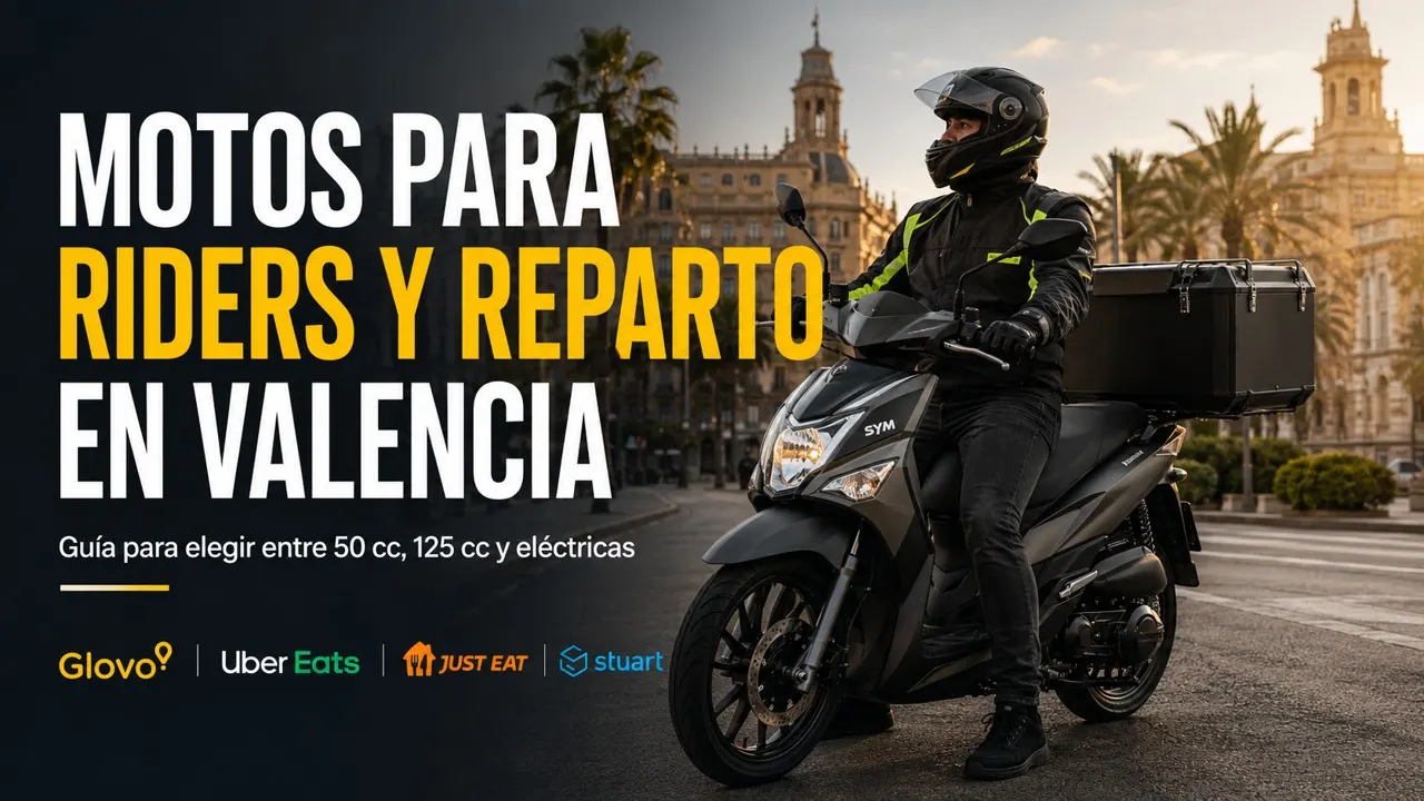 Mejores motos para riders y reparto en Valencia (50 cc, 125 cc y eléctricas) | Guía 2026