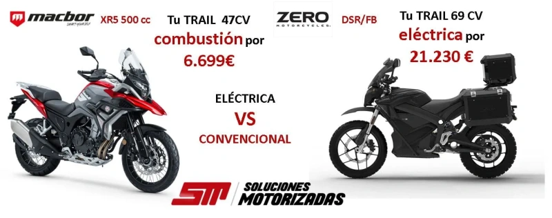 moto-electrica-moto-de-combustion-comparativa-trail